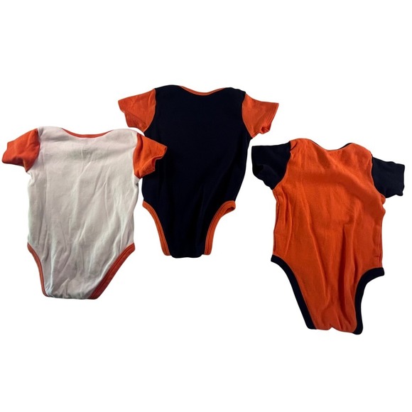 NFL Denver Broncos Baby Bodysuits 18M Set of 3 Orange Blue White - Picture 2 of 8